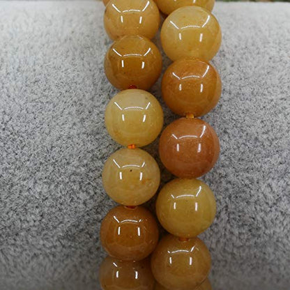Keleny Fashion Crystal Man Women Stretch Bracelet 10mm Round Beads Rock Jasper 7 Inch Unisex - color: Multicolor Yellow Quartzite