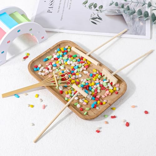 4 Pack Miniature Tabletop Rock Sand Zen Garden Accessories, Mini Zen Garden Rake Tools, Zen Sand Garden Rake Set, Small Rakes for Garden Beds, Mini Sand Stamp Rakes for Home Gift Garden Decor - style: 4Pcs
