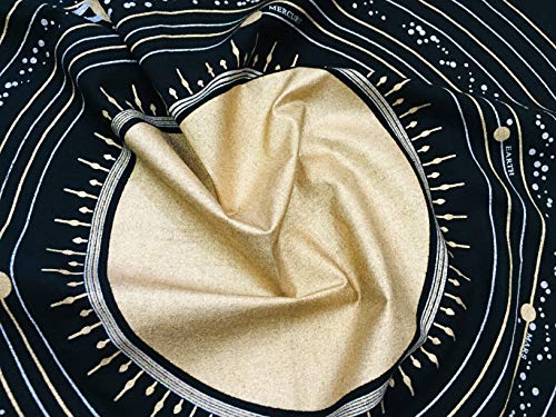 Indian Consigners Altar Cloth Solar System Sun, Star & Moon Universe Premium Witchcraft Alter Tarot Spread Top Cloth Wicca Square Spiritual 18 by 18 Sacred(Solar System) - size: 18" x 18" (Square)