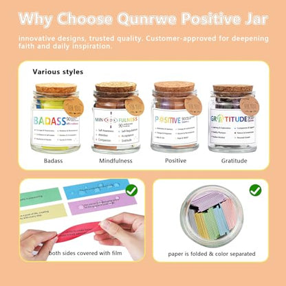 Funny Affirmation Cards for Women,Daily Positive Affirmation Jar,Graduation Birthday Friendship Friend Gifts,Self-Affirmation Inspirational Motivational Gifts for Women Men Teen Coworker Boss - style: Badass