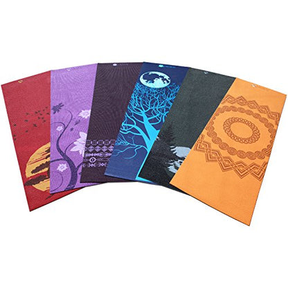 AURORAE Classic/Printed Extra Thick and Long Yoga Mat. Slip Free Rosin included - color: Wooded Pine