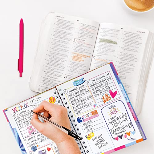 Gratitude Finder by Christina, 52 Week Non-Dated Daily Inspirational Journal for Women, Teens & Girls with 330 Grateful Heart Stickers (Abundant Joy) - color: Abundant Joy + Grateful Heart Stickers