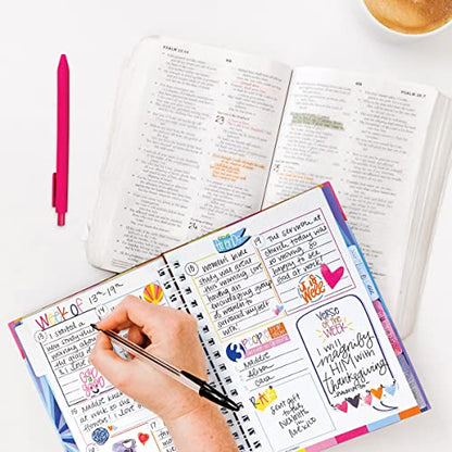 Gratitude Finder by Christina, 52 Week Non-Dated Daily Inspirational Journal for Women, Teens & Girls with 330 Grateful Heart Stickers (Abundant Joy) - color: Abundant Joy + Grateful Heart Stickers