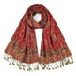 SmilerSmile Colorful Scarf Wraps for Womens Tassel Shawl Wrap - color: 11-paisley/Red
