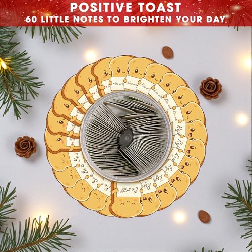 Positive Toast Scripture Jar - 60 Daily Bible Blessings, Christian Encouragement Cards, Faith Gift for Women, Teens, Kids & Coworkers - style: Emotional Support Daily Bread Bible
