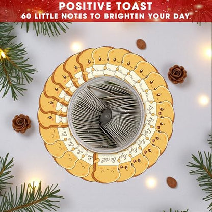 Positive Toast Scripture Jar - 60 Daily Bible Blessings, Christian Encouragement Cards, Faith Gift for Women, Teens, Kids & Coworkers - style: Emotional Support Daily Bread Bible
