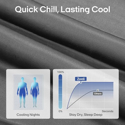 ZonLi Cooling Fitted Sheet for Tatami - 40"x80" Twin Size, Tatami Mattress Cover, Crisp Breathable Fitted Sheet with Non-Slip Bands (Gray) - color: Grey-1, size: Twin