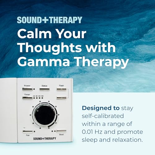 Adaptive Sound Technologies Sound + Therapy - Comprehensive Therapy Experience for Optimal Sleep Environment - Gamma Light & Soothing Noise - Precision Volume Dial - Relaxation Support