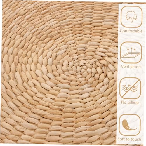 Thickened Meditation Mat Woven Seat Pad Yoga Meditation Cushion Floor Pillow for Women