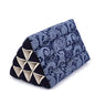 Leewadee Thai Triangle Cushion – Comfortable Backrest for TV or Reading, Wedge Pillow - Eco-Friendly Natural Kapok Filling, 20 x 13 x 13 inches, Blue White - color: Cbt1 - Blue