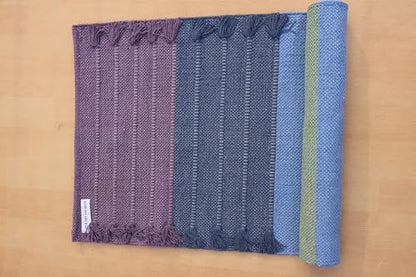 Jaipur Art & Rugs Cotton Yoga Rug - Eco-Friendly Hand-Woven Thick Mat (24”x72”x5mm) for Everyday Fitness at Home - Comfortable & Extra-Long - color: Multicolor 10