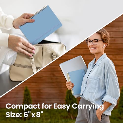 Taja Blank Spiral Journal Notebook for Women & Men, 140 Pages, Sketch Book, Plain Notebook for Drawing & Sketching, Journals for Creative Writing, A5(5.7" x 7.9") – Blue - color: D.Blue, style: d-Blank