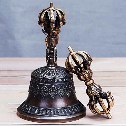 Hand Bell, Buddhist Meditation Bell And Dorje Set