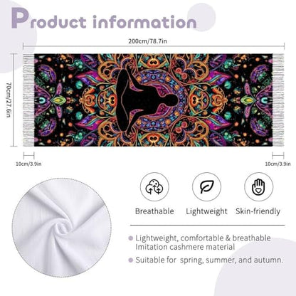 Ladies Warm Autumn Scarf Pashmina Wraps Shawl Winter Cozy - color: Picture (364)