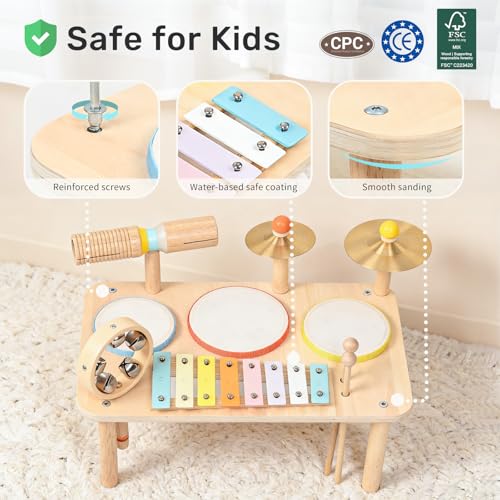 Building Table & Morandi Drum Rhythmic Bundle