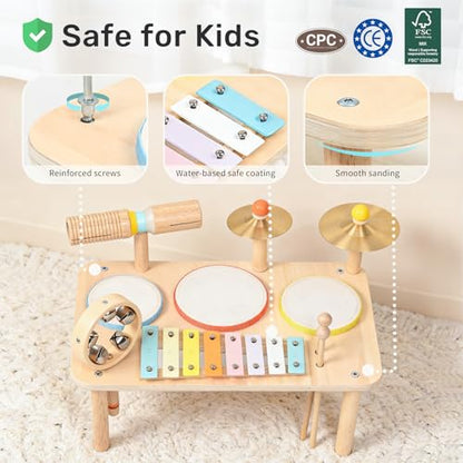 Building Table & Morandi Drum Rhythmic Bundle