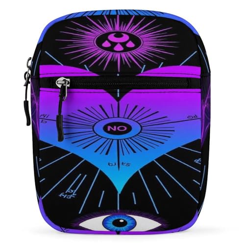 Stylish Messenger Bags Easy to Clean, Sling Backpack with Zipper, Crossbody Bag for Gym - color: Picture(348)