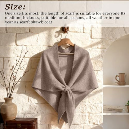 Pashmina Shawl Wraps Women Knitted Shawls and Wraps Cardigan Cape Wool Cashmere Shoulder Top Sweater Shawl Scarf 2025 - color: Black