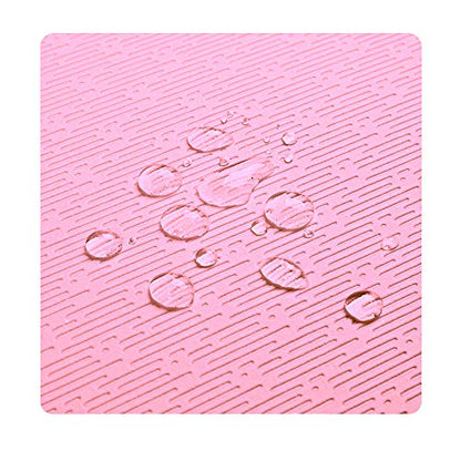 Hatha Yoga Extra Thick TPE Yoga Mat - 72"x 32" Thickness 1/2 Inch -Eco Friendly SGS Certified - With High Density Anti-Tear Exercise Bolster For Home Gym Travel & Floor Outside - color: Pink/Blue