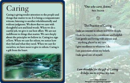 Virtues Reflection Cards