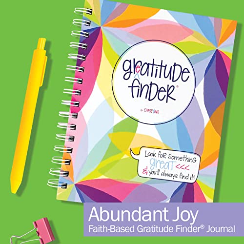 Gratitude Finder by Christina, 52 Week Non-Dated Daily Inspirational Journal for Women, Teens & Girls with 330 Grateful Heart Stickers (Abundant Joy) - color: Abundant Joy + Grateful Heart Stickers