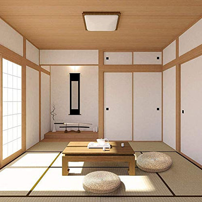 GOTOTOP Round Tatami Floor Cushion for Meditation, Handwoven Straw Seat Pillow for Yoga and Living Room Décor, Soft Padded Round Mat 15.75 Inch