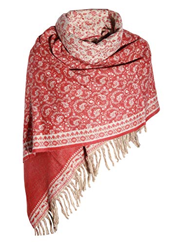 ORANGE FLORAL BLANKET SCARF LUXURY PREMIUM QUALITY HANDMADE FASHION SCAR MADE OF YAK WOOL Shawl Blanket stole unisex Travel Wrap Meditation Soft gift for her