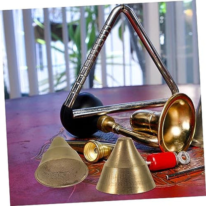 GLEAVI 10pcs Rhythm Vintage Bell Meditation Yoga Bell Large Religious Ceremony Tibetan Vintage Design Chime