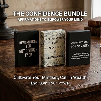 Isaac Liev 3-Pack Positive Daily Affirmation Cards For Men and Women Success, Motivational Card, Empowerment, Inspiration mindset Gifts - style: 3-PACK BUNDLE ,Birthday, 52 Reasons & Richest Affirmation