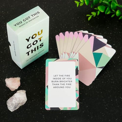 Gift Republic ‘You Got This’ 100 Empowering Quote Cards Daily Inspiration & Motivation | Perfect Wellness Gift Uplifting Self-Care for Home & Office
