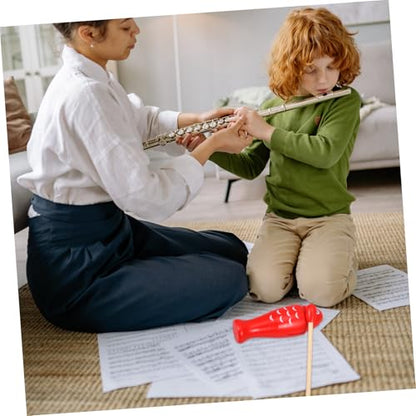 Yardwe 1Set Wooden Block Percussion Instrument for Rhythm Stick Musical Compact Lightweight for Teaching Basic Rhythm Techniques for Home Classroom Use