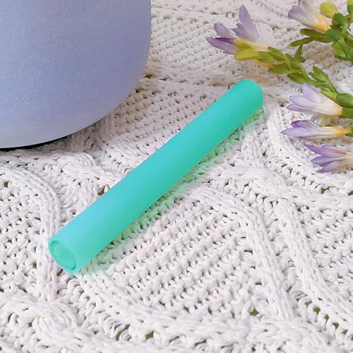 Singing Bowl Mallet Hollow Acrylic Silicone Rubber Striker Mallet for Playing Quartz Crystal Singing Bowls with Bundle Pocket(Blue) - color: Blue