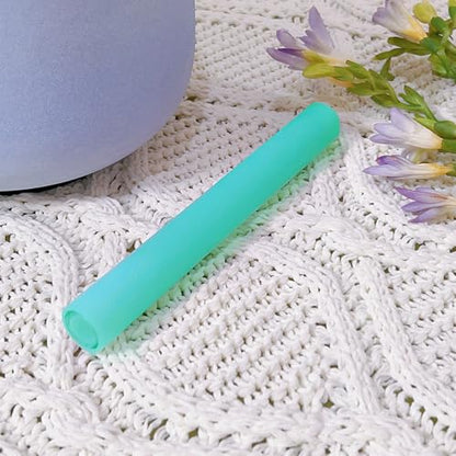 Singing Bowl Mallet Hollow Acrylic Silicone Rubber Striker Mallet for Playing Quartz Crystal Singing Bowls with Bundle Pocket(Blue) - color: Blue