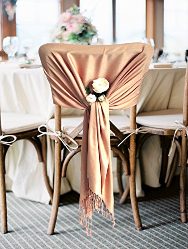 Sakkas 78" X 28" Rayon from Bamboo Soft Solid Pashmina Feel Shawl/Wrap/Stole - color: Beige