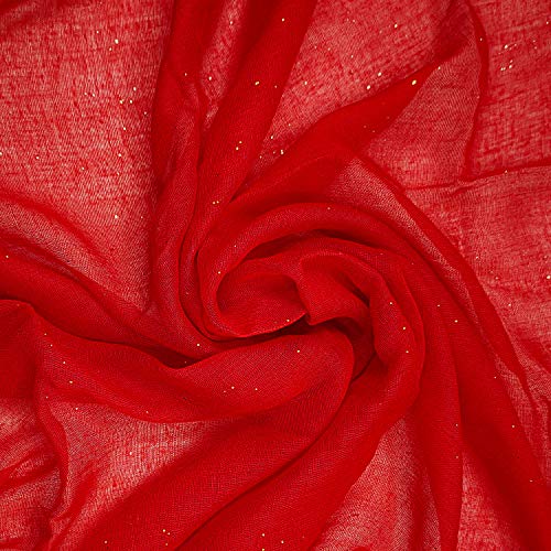 Women's Cotton Scarves Lady Light Soft Fashion Solid Scarf Wrap Shawl - color: Starred