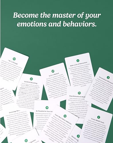 The School of Mindfulness- Mindfulness Coping Skills Series Deck, for Depression and Anxiety, Anger Management, and Cravings and Triggers (Cravings and Triggers)