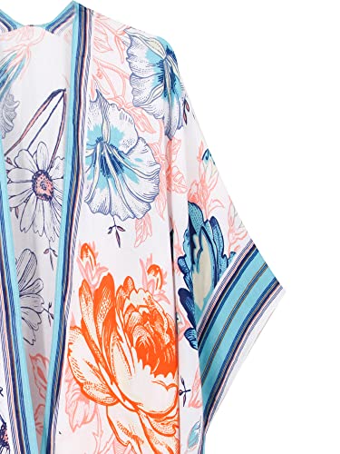 Kimonos for Women Swimsuit Coverups Beach Cover Up Swimwear Cardigan Summer - color: Bright Fresh