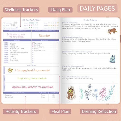 Legend Self-Care Journal – Guided Daily Reflection Journal to Support Mental & Physical Health – Daily Mood, Meditation & Personal Development Notebook – 7.1x10.5”, Lasts 3 Months (Rose Gold) - color: Rose Gold