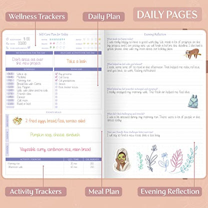 Legend Self-Care Journal – Guided Daily Reflection Journal to Support Mental & Physical Health – Daily Mood, Meditation & Personal Development Notebook – 7.1x10.5”, Lasts 3 Months (Rose Gold) - color: Rose Gold