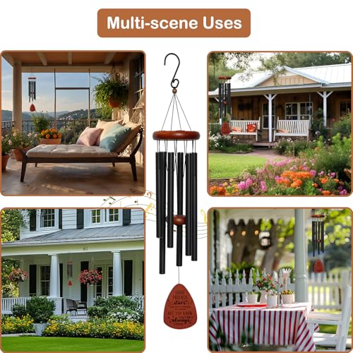 Friendship Thank You Wind Chimes Gifts for Friends, Best Friends Birthday Gifts for Women Men, Garden Decoration for Outside Patio Home, Unique Wind Chimes for BBF