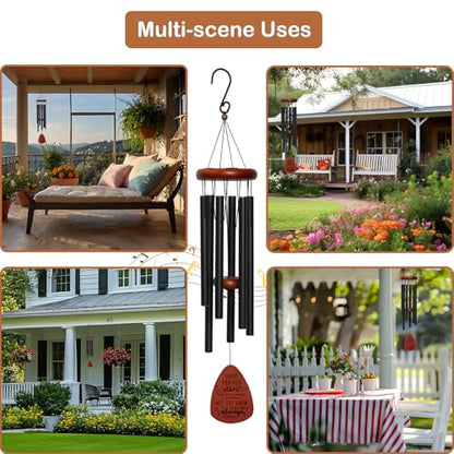 Friendship Thank You Wind Chimes Gifts for Friends, Best Friends Birthday Gifts for Women Men, Garden Decoration for Outside Patio Home, Unique Wind Chimes for BBF