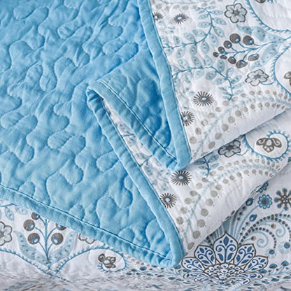 NEWLAKE Quilted Throw Blanket for Bed Couch Sofa, Blue Classic Royal, 60X78 Inch - color: Blue Classic Royal