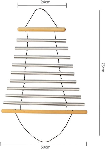 Sound Healing Instrument - 9 Tone Handy Chime for Sound Meditation with Free Mallet
