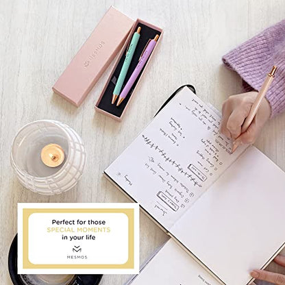 MESMOS Mindfulness Cards and Appreciate Pastel Pen Set. Self Care Gifts for Women, Stress Relief Gifts for Women, Inspiring Gifts for Women