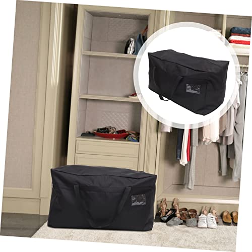 PRETYZOOM Large Waterproof Storage Bag for Bedding and Clothing Heavy Duty Oxford Cloth Luggage Bag for Moving and Organizing Comforters Pillows and Laundry