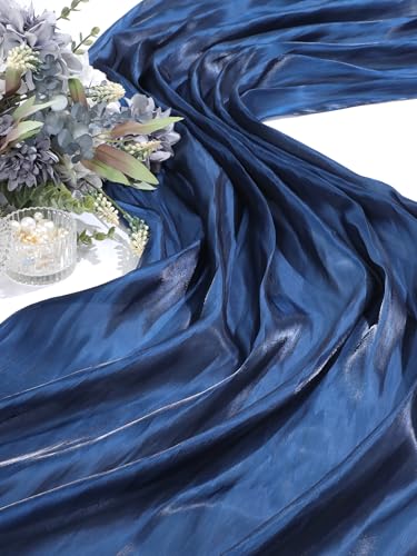 Geyoga Women's Scarf Shawls and Wraps for Evening Dress Fashion Scarf for Wedding Bridesmaid Ramadan Gifts - color: Dark Blue