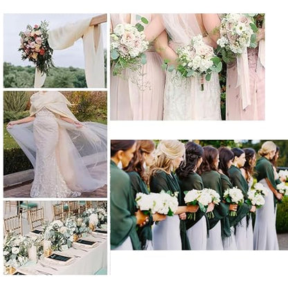 TZ Promise Women Pashmina Shawls and Wraps for Evening Dresses,Soft Large Long Scarf for Wedding,Bride Bridesmaid Gifts - color: Black