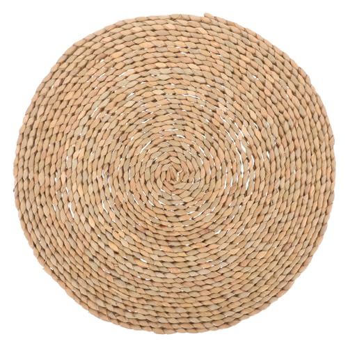 Mobestech Hand Woven Meditation Pillow Cushion for Yoga and Meditation Comfortable Woven Seating Mat for Home Design for Relaxation and Mindfulness