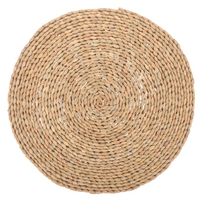 Mobestech Hand Woven Meditation Pillow Cushion for Yoga and Meditation Comfortable Woven Seating Mat for Home Design for Relaxation and Mindfulness
