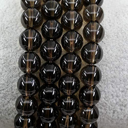 Keleny Gem Semi Precious Gemstones 8mm Round Beads Crystal Stretch Bracelets 7 Inch Unisex - color: Smoky Quartz